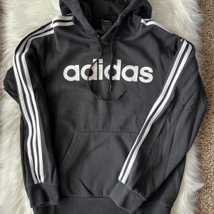 adidas Men's Essentials 3-Stripes Pullover Fleece Hooded Sweatshirt Size M